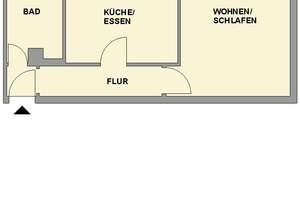 Große 1-Raum-Wohnung im Grünen – Gottfr.-Keller-Str. 50, 9113 Schloßchemnitz, Chemnitz – Vorschaubild 2