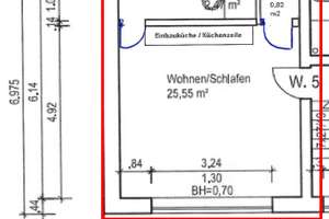 Wohnen mit Charakter: Einzimmerwohnung im Kreuzviertel – Kettelerstraße 23a, 48147 Kreuz, Münster – Vorschaubild 3