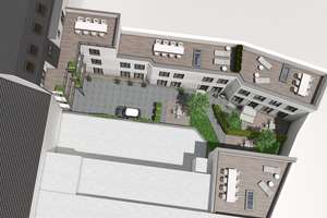 Innenhof - Gebäude 250m2 plus weiterer Ausbau möglich – Die vollständige Adresse der Immobilie erhältst du vom Anbieter., 40545 Oberkassel, Düsseldorf – Vorschaubild 3