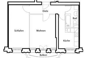 Kapitalanlage im Herzen vom Prenzlauer Berg Vermietete 2-Zimmer-Eigentumswohnung  mit Südbalkon  – Christburger Straße 48, 10405 Prenzlauer Berg, Berlin – Vorschaubild 7