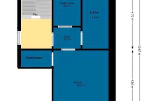 Ab sofort zu haben: Gemütliche 1-Zimmer-Wohnung mit Balkon (Hofseite), separater Küche und Badewanne – Langer Weg 53, 39112 Sudenburg, Magdeburg – Vorschaubild 8