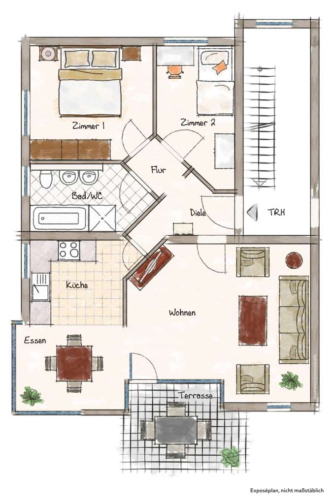 Immobilie in Bermatingen - 3-Zimmer-Wohnung in Bermatingen - Bild 2