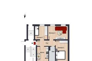 Zimmer 13,55 m² innerhalb einer 3er-WG // EG rechts – Immermannhof 1, 38440 Stadtmitte (Ortsteil), Wolfsburg – Vorschaubild 9