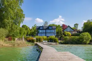 Unikat in erster See Linie mit Seeufergrundstück, Steg, Bootsliegeplatz und Boje – Starnberg (Kreis) – Vorschaubild 3