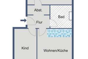 Klarer Grundriss für Singles und Paare – Robert-Schuman-Straße 3, 65197 Rheingauviertel / Hollerborn, Wiesbaden – Vorschaubild 5