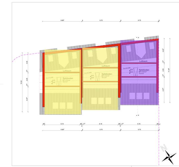 Grundriss Spitzboden