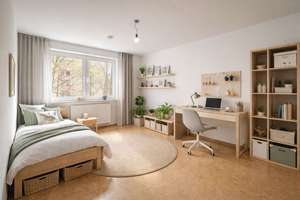 Durch Erbpacht bezahlbar: Große 3,5-4,5-Zimmer-Wohnung+moderne Einbauküche+hochwertige Korkböden – Die vollständige Adresse der Immobilie erhältst du vom Anbieter., 80992 Alt-Moosach, München – Vorschaubild 11