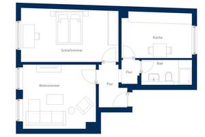 Erstbezug nach Sanierung! 2-Zimmer Wohnung in zentraler Lage von Wuppertal – Die vollständige Adresse der Immobilie erhältst du vom Anbieter., 42107 Elberfeld, Wuppertal – Vorschaubild 8