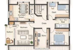 Ruhiges Wohnen  – moderne 4-Zimmer-Wohnung in Stadtrandslage – Die vollständige Adresse der Immobilie erhältst du vom Anbieter., 72762 Reutlingen-Mitte, Reutlingen – Vorschaubild 14