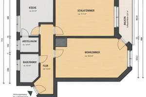 Altbaucharme & Citynähe: Hochwertig renovierte 2-Zimmer-Wohnung mit Balkon – courtagefrei – 20535 Hamm, Hamburg – Vorschaubild 20