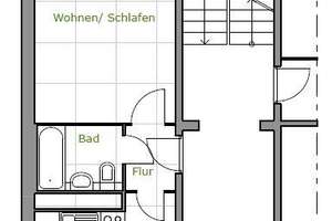 Reinkommen und Wohlfühlen: ideales 1-Zi.-Single-Appartment – Am Grund 38, 4207 Lausen-Grünau, Leipzig – Vorschaubild 1