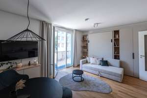 Stilvolles ausgestattetes 1-Zimmer-City-Apartment mit Balkon und moderner EBK – Die vollständige Adresse der Immobilie erhältst du vom Anbieter., 81671 Echarding, München – Vorschaubild 6