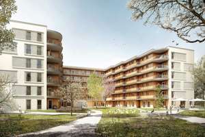 Barrierearme Neubauwohnung (Zweitbezug) mit kleinem Balkon, offener Küche, Duschbad