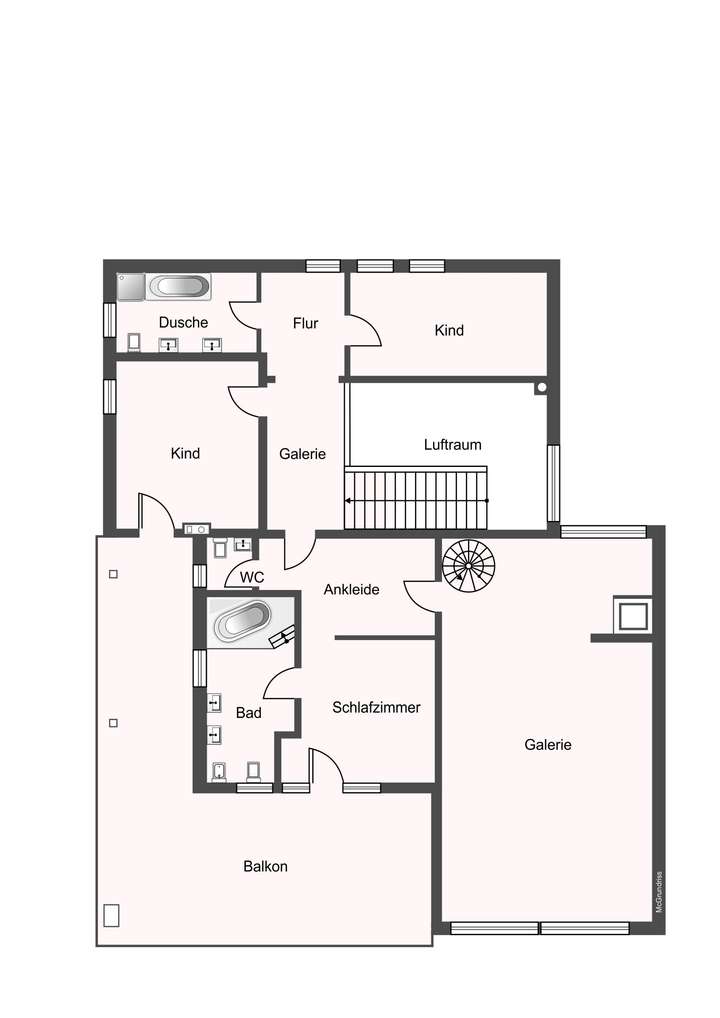 Grundriss Obergeschoss