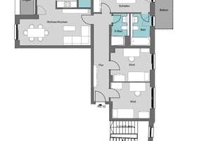 Neubau! Stilvolle 4-Zimmer-Wohnung mit Loggia und Balkon im Zentrum-Ost – Kreuzstraße 21, 4103 Zentrum-Ost, Leipzig – Vorschaubild 11