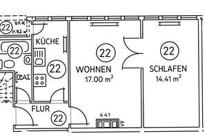 Sicherer Hafen für Ihr Portfolio: Bestens aufgeteilte 2-Zimmer-Wohnung mit Top-Miethistorie – Die vollständige Adresse der Immobilie erhältst du vom Anbieter., 22415 Langenhorn, Hamburg – Vorschaubild 3