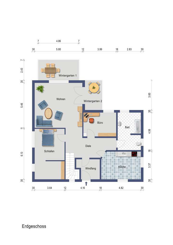 Grundriss Erdgeschoss