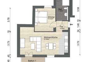Exklusive Penthousewohnung mit atemberaubendem Blick über die Dächer Berlins– Erstbezug nach Bau! – Martin Luther Str. 50, 10779 Schöneberg, Berlin – Vorschaubild 10