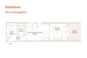 Warteliste möglich - Bezugsfertig ab ca. Mitte 2027 - 50 m² Wohnung "Heimatgefühl" in Gebersdorf – Die vollständige Adresse der Immobilie erhältst du vom Anbieter., 90449 Gebersdorf, Nürnberg – Vorschaubild 3