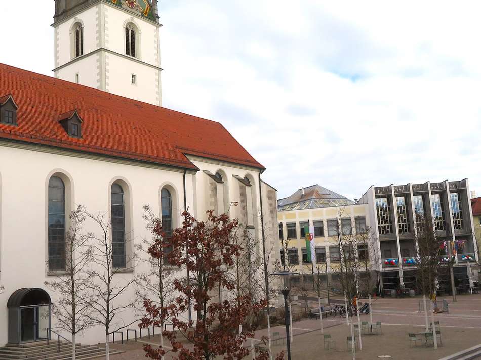 Blick auf Rathausplatz