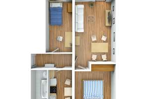 Moderne 3-Zimmer-Wohnung mit Süd-Balkon – Otto-Lilienthal-Str. 84, 6217 Merseburg – Vorschaubild 2