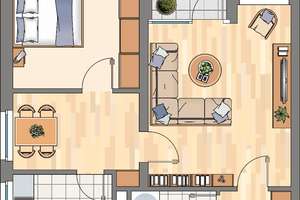 2-Zimmer-Wohnung mit Balkon in Dortmund Scharnhorst – Baaderweg 11, 44328 Scharnhorst-Ost, Dortmund – Vorschaubild 2