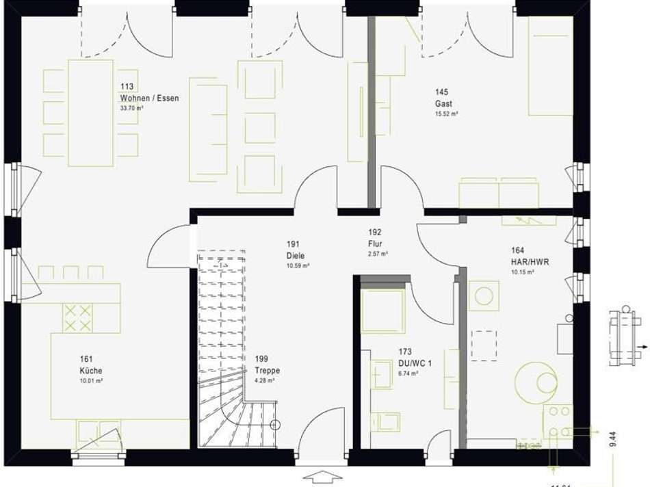 Grundriss Erdgeschoss