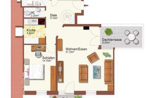Charmante Galeriewohnung mit Dachterrasse und Balkon – Die vollständige Adresse der Immobilie erhältst du vom Anbieter., 80689 Blumenau, München – Vorschaubild 36