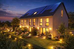 Neubau-Reihenhäuser mit Terrasse, auf eigenem Grundstück, S-Plieningen (höchster KFW-Standard)