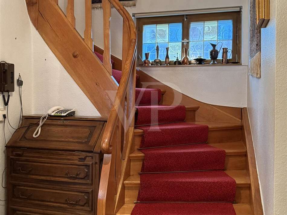 Treppe vom Erdgeschoss ins Dac