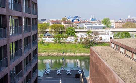 Wohnen in der Hafenstraße – Maisonette direkt am Wasser