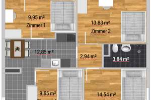 Möbliertes WG-Zimmer in München-Feldmoching - Modernes Wohnen mit Top-Anbindung! – Rainfarnstraße 25, 80935 Lerchenau-Ost, München – Vorschaubild 11