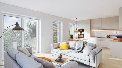 Provisionsfrei! 3 Zimmer mit Terrasse + Garten, TG-Stellplatz, Fußbodenheizung, Rollläden, KfW 40