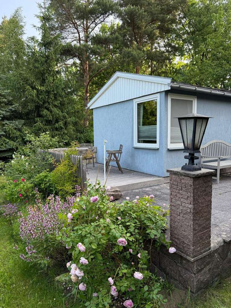 Wunderschönes Gartengrundstück mit Bungalow in Gartensiedlung von Weinböhla