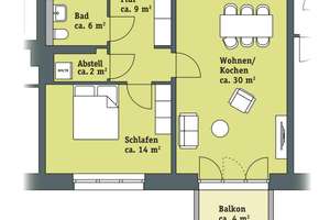 Wohnen mit schöner Aussicht – Selma-Zwienicki-Straße 14, 28201 Huckelriede, Bremen – Vorschaubild 6
