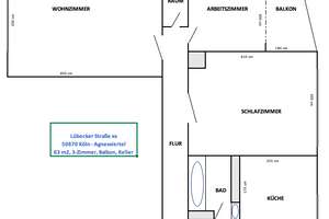 * PROVISIONFREI * 2,5-Zimmer-Wohnung mit kleinem Balkon in guter Lage AGNESVIERTEL, Köln – Die vollständige Adresse der Immobilie erhältst du vom Anbieter., 50670 Neustadt/Nord, Köln – Vorschaubild 2