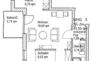 1,5 Zimmer Wohnung in München-Feldmoching – Die vollständige Adresse der Immobilie erhältst du vom Anbieter., 80995 Feldmoching, München – Vorschaubild 2