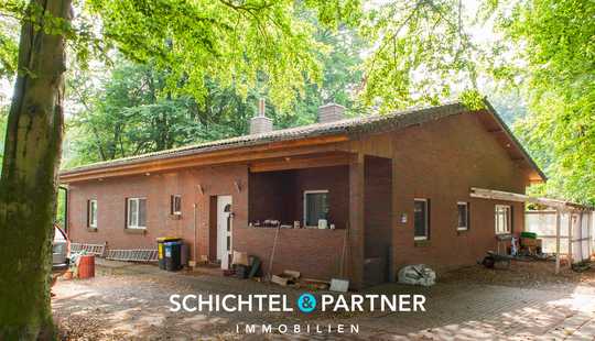 Bild von Farge | Wesernaher Bungalow auf Waldgrundstück mit Doppelgarage