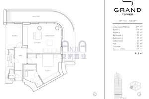 Exklusiv möbliertes Skyline-Living im Grand Tower – Designermöbel von B&B Italia & Schramm inklusive – 60327 Gallus, Frankfurt am Main – Vorschaubild 14