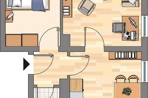 2-Zimmer-Wohnung in Dortmund Eving – Schwäbische Straße 21, 44339 Eving (Ortsteil), Dortmund – Vorschaubild 2