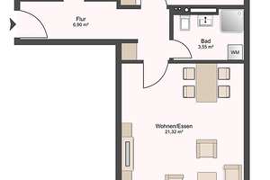 Weitblick. Ruhig. Kuhsee. Charmante 2 ZKB mit Loggia, Stellplatz, Kunststofff., EBK, Lift! – Die vollständige Adresse der Immobilie erhältst du vom Anbieter., 86163 Hochzoll-Süd, Augsburg – Vorschaubild 16