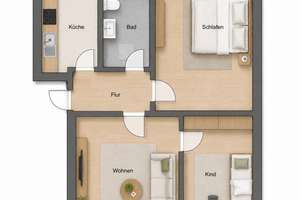 3-Zimmer-Wohnung in Ulm-Söflingen – Ideal für Kapitalanleger – Die vollständige Adresse der Immobilie erhältst du vom Anbieter., 89077 Weststadt, Ulm – Vorschaubild 9