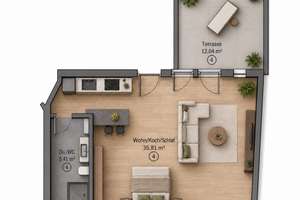 Selbstbezug oder Kapitalanlage: Erdgeschosswohnung mit Terrasse