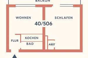 Möblierte 2-Zimmer-Wohnung mit großem Balkon – Augustaanlage 40, 68165 Schwetzingerstadt/Oststadt, Mannheim – Vorschaubild 6