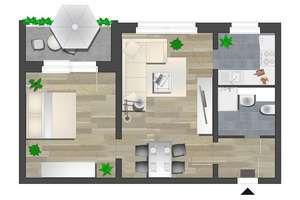 2-Raum-Wohnung nahe Zeisigwald – Bersarinstr. 42, 9130 Yorckgebiet, Chemnitz – Vorschaubild 5