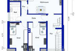 Zweifamilienhaus mit  ausgebautem Dachgeschoss - verkehrsgünstig u – Neuss (Rhein-Kreis) – Vorschaubild 25