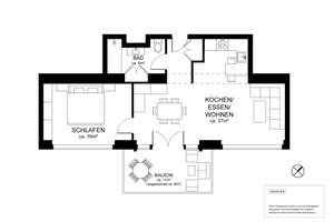 Renoviert, möbliert und komplett ausgestattet: 2-Zimmer-Wohnung in historischem Ambiente. – Die vollständige Adresse der Immobilie erhältst du vom Anbieter., 20255 Eimsbüttel (Ortsteil), Hamburg – Vorschaubild 9