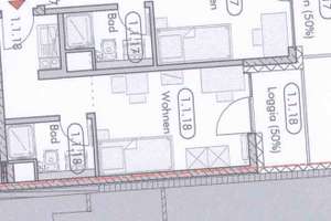 Studentenappartment mit Balkon und Pantryküche im UniFlora