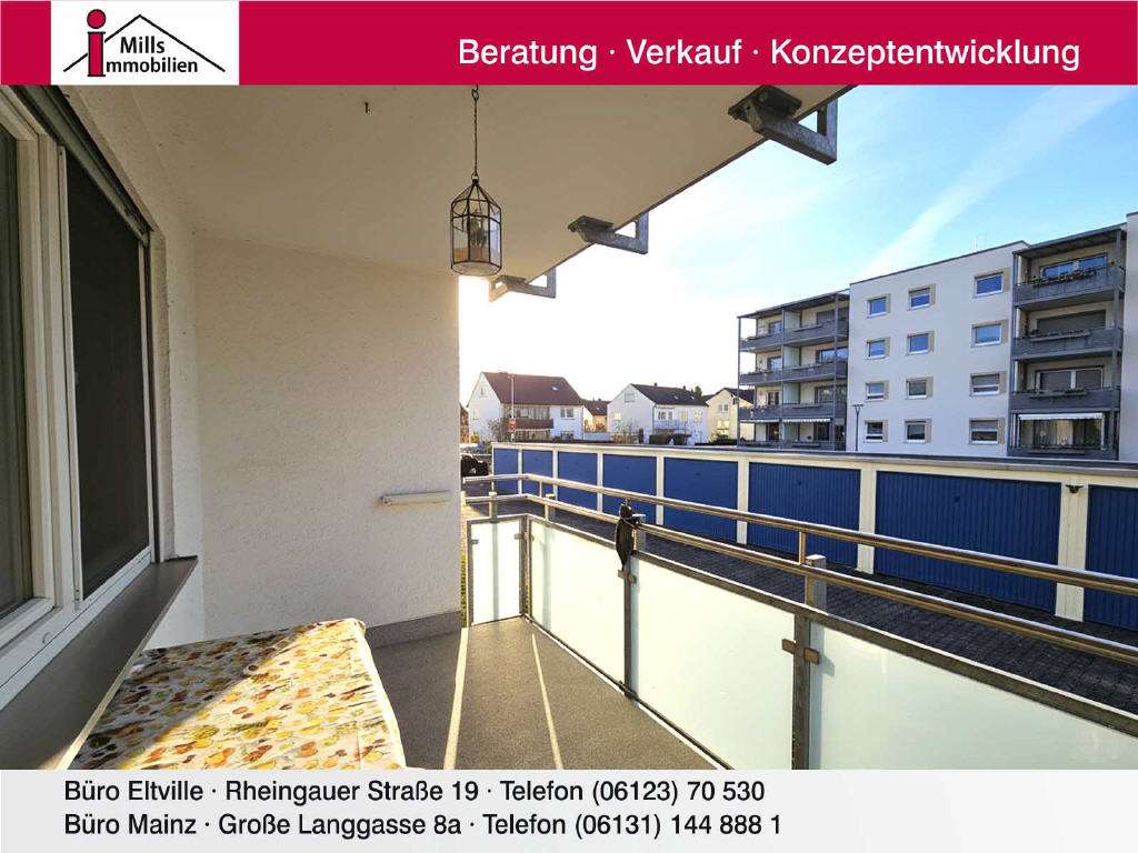 Immobilie in Ginsheim-Gustavsburg - Großzügige 3,5-ZKB Eigentumswohnung mit Balkon in sehr guter Lage von Ginsheim - Bild 2