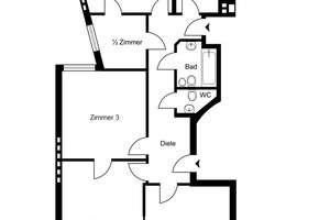 Traumhafte 4,5-Zimmer-Altbauwohnung in direkter Nähe zur Außenalster – Die vollständige Adresse der Immobilie erhältst du vom Anbieter., 20099 St. Georg, Hamburg – Vorschaubild 17